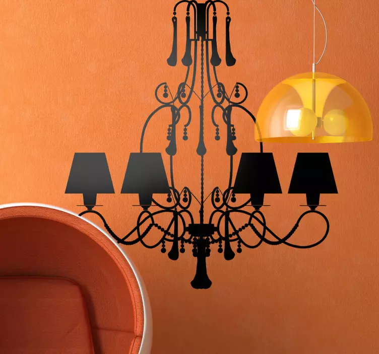 Sticker decorativo lampadario luxury - TenStickers