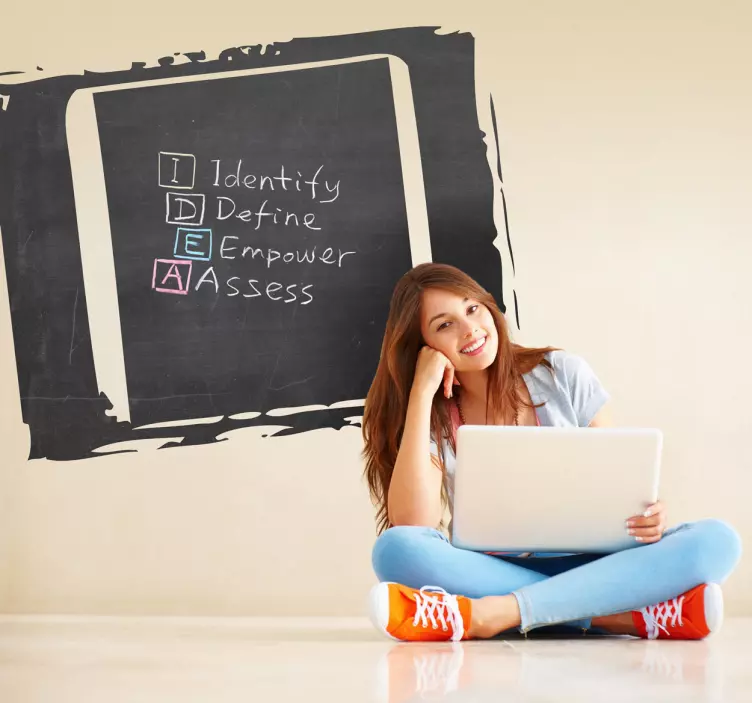 Sticker decorativo lavagna diapositiva - TenStickers