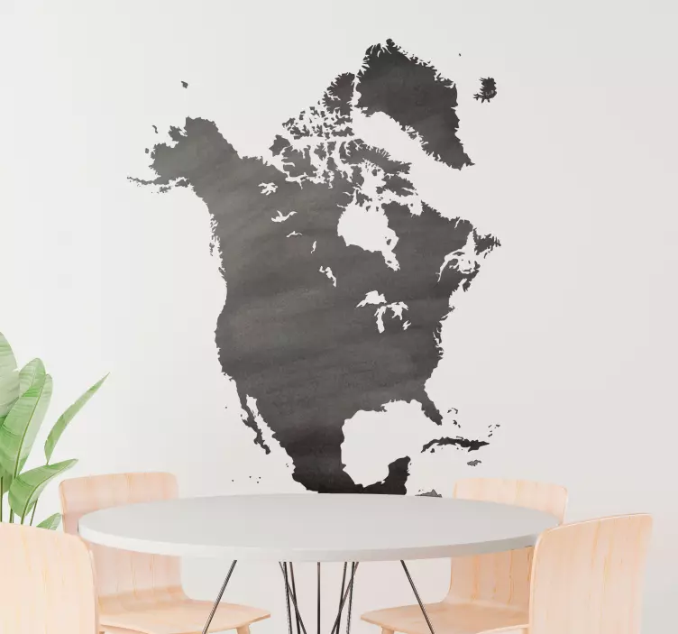 Sticker decorativo lavagna Nordamerica - TenStickers