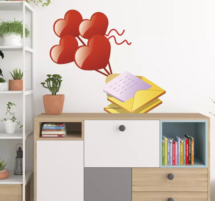 Sticker decorativo lettere d'amore - TenStickers