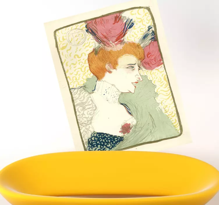 Sticker decorativo litografia Lautrec - TenStickers