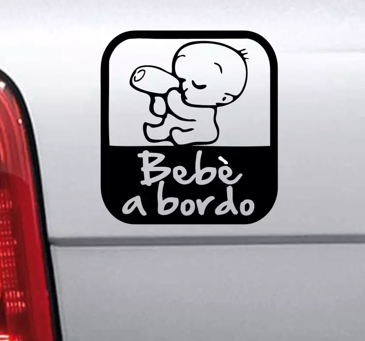 Sticker decorativo logo bebè a bordo - TenStickers