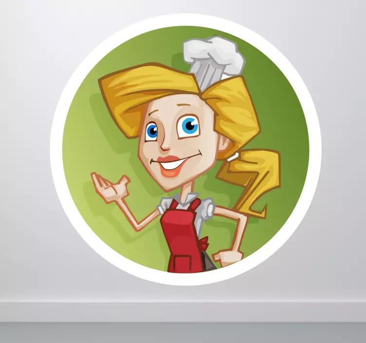 Sticker decorativo logo cuoca - TenStickers