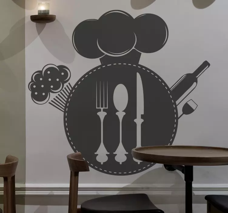Sticker decorativo logo ristorante - TenStickers