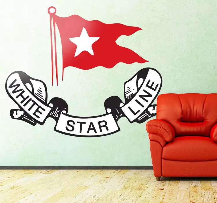 Sticker decorativo logo White Star Line - TenStickers