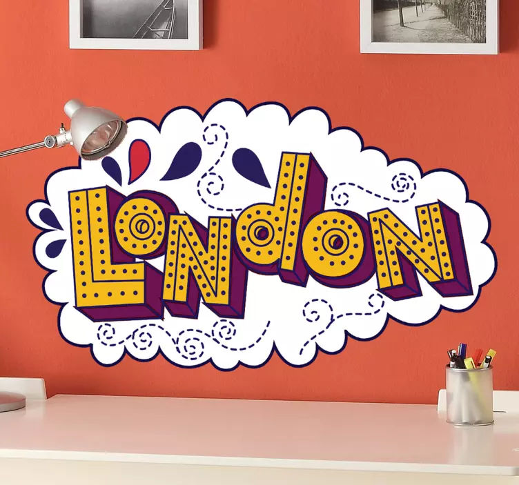 Sticker decorativo London comic - TenStickers