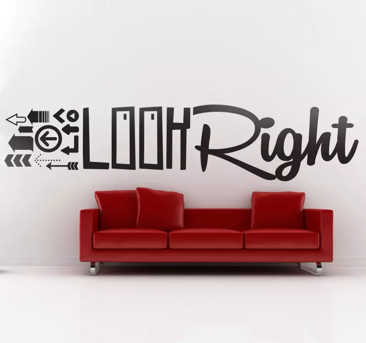 Sticker decorativo look right - TenStickers