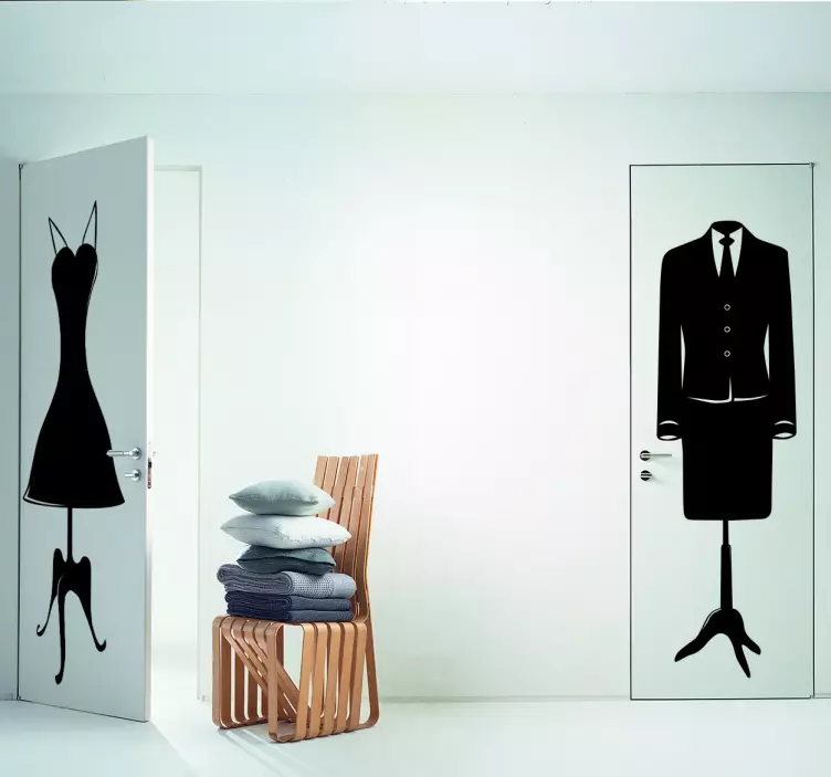 Sticker decorativo Manichino Donna in Tailleur - TenStickers