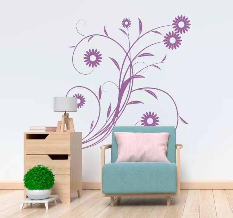 Sticker decorativo margherite - TenStickers