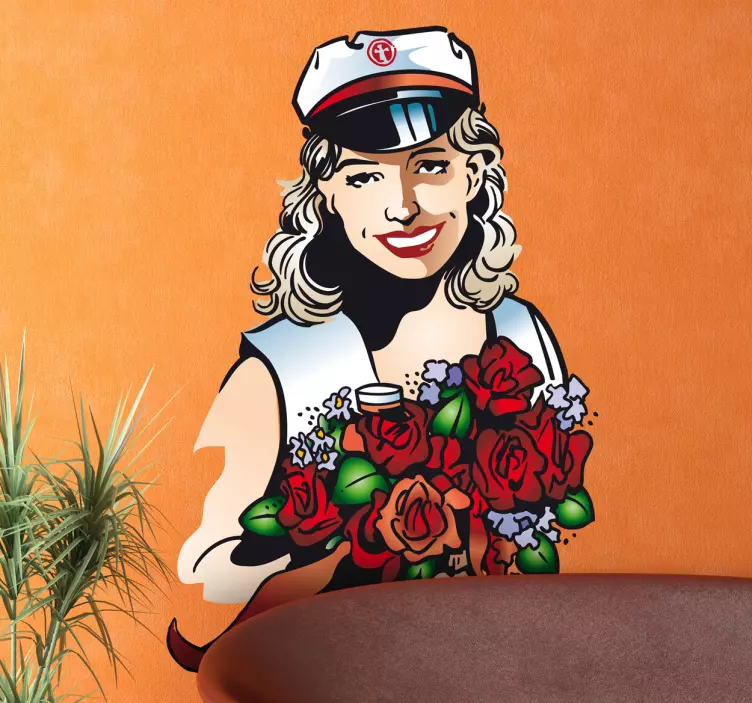 Sticker decorativo matrimonio a bordo - TenStickers