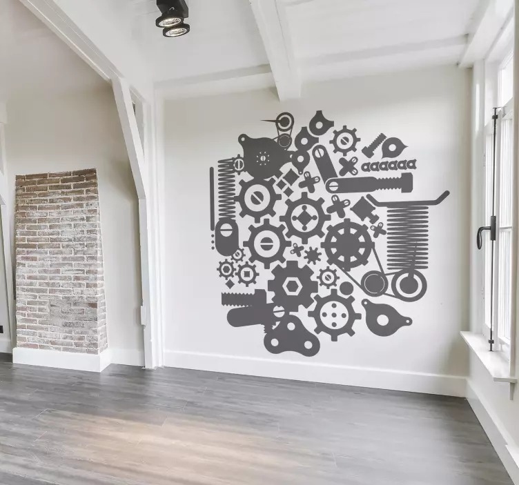Sticker decorativo meccanismo perfetto - TenStickers