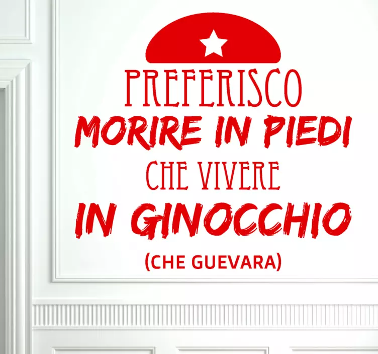 Sticker decorativo morire in piedi - TenStickers