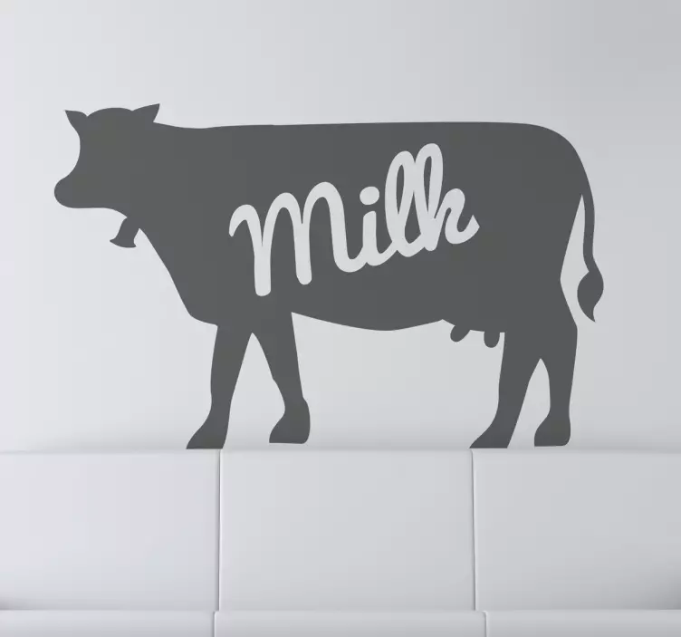 Sticker decorativo mucca milk - TenStickers