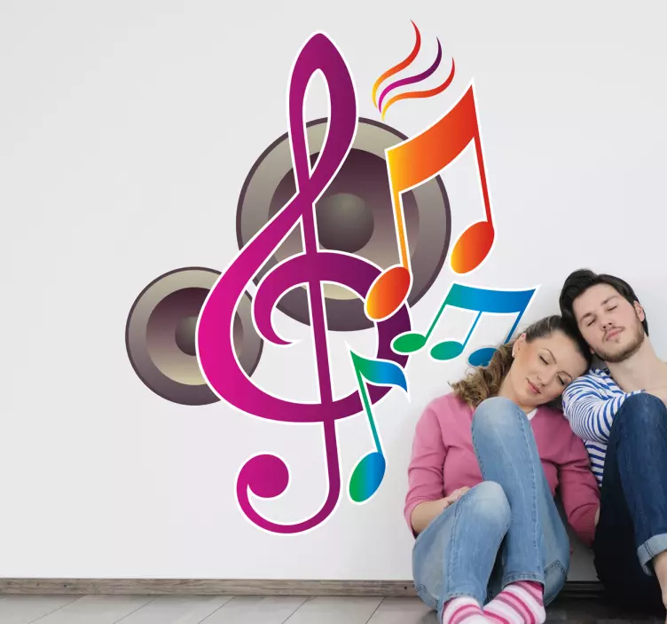 Sticker decorativo musica 90 - TenStickers