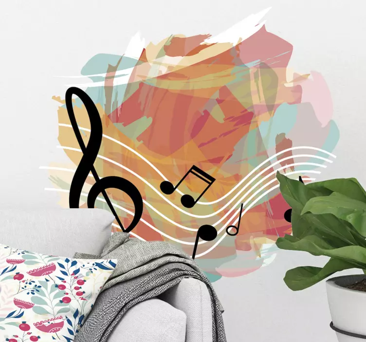 Sticker decorativo musicista maracas - TenStickers