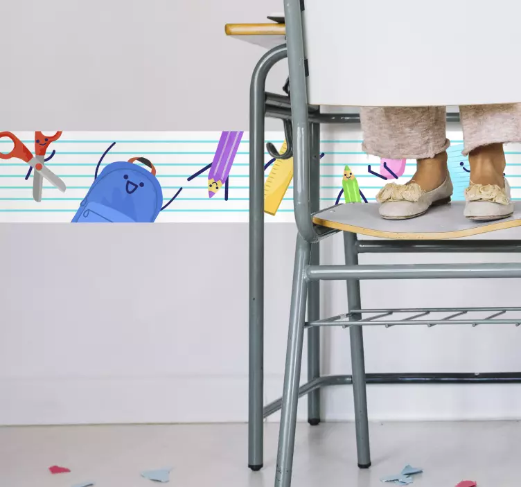 Sticker decorativo oggetti scuola - TenStickers