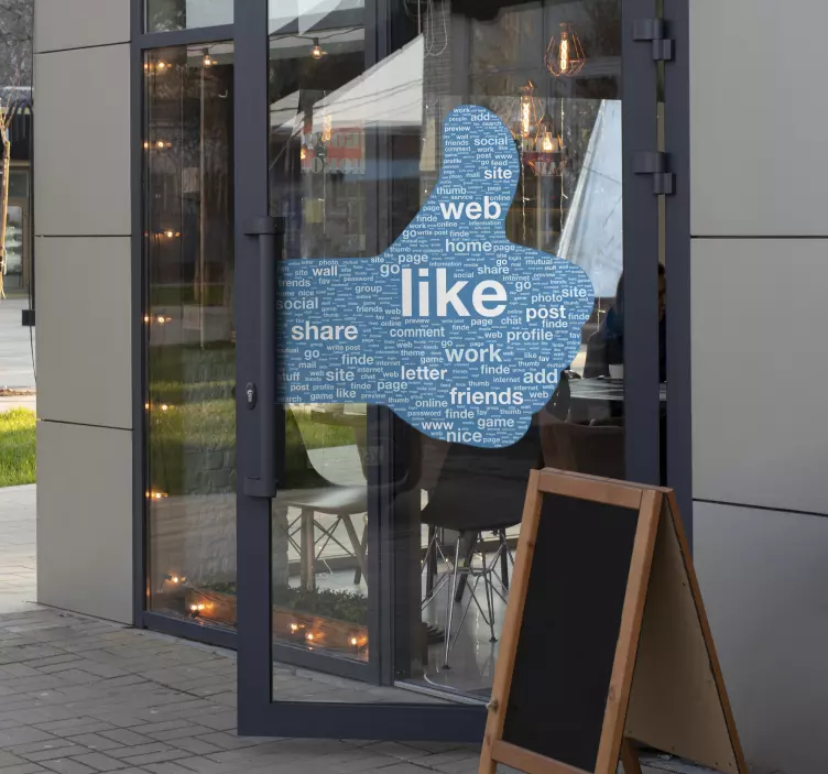 Sticker decorativo ok concetti social media - TenStickers