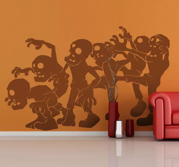 Sticker decorativo orda di zombie - TenStickers