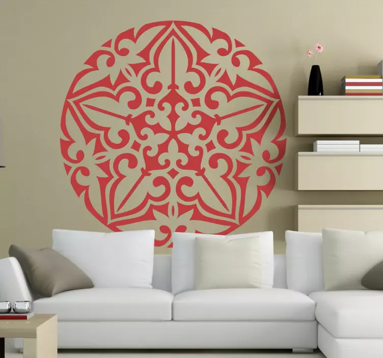 Sticker decorativo ornamento circolare - TenStickers