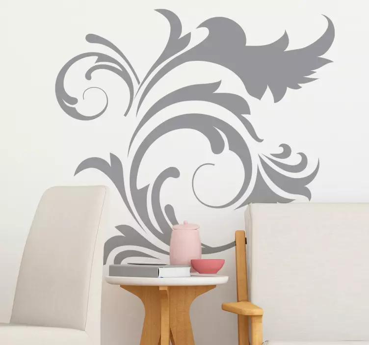 Sticker decorativo ornamento flora - TenStickers