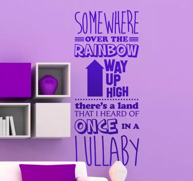 Sticker decorativo Over the Rainbow - TenStickers