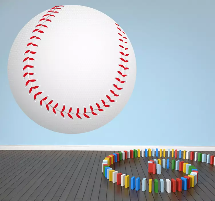 Sticker decorativo palla da baseball - TenStickers