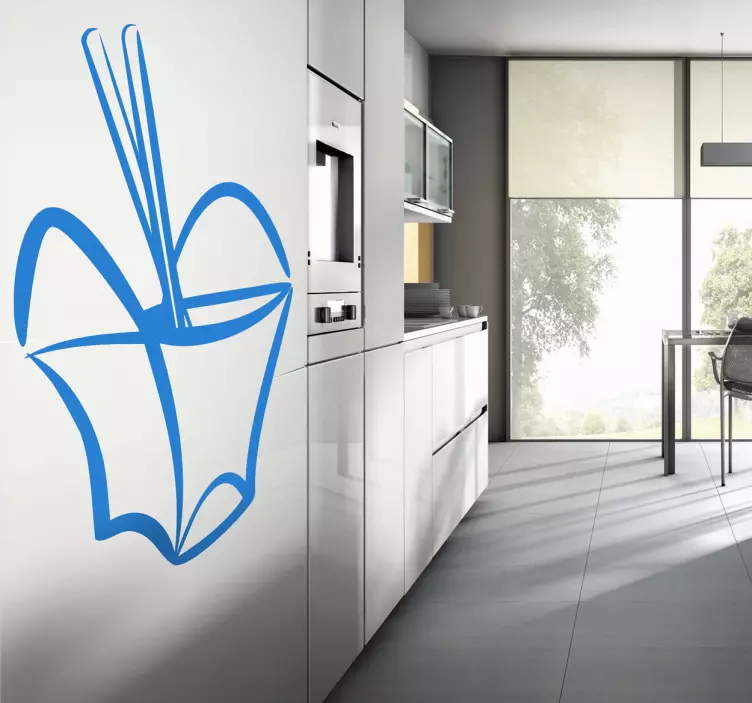 Sticker decorativo pasto cinese - TenStickers