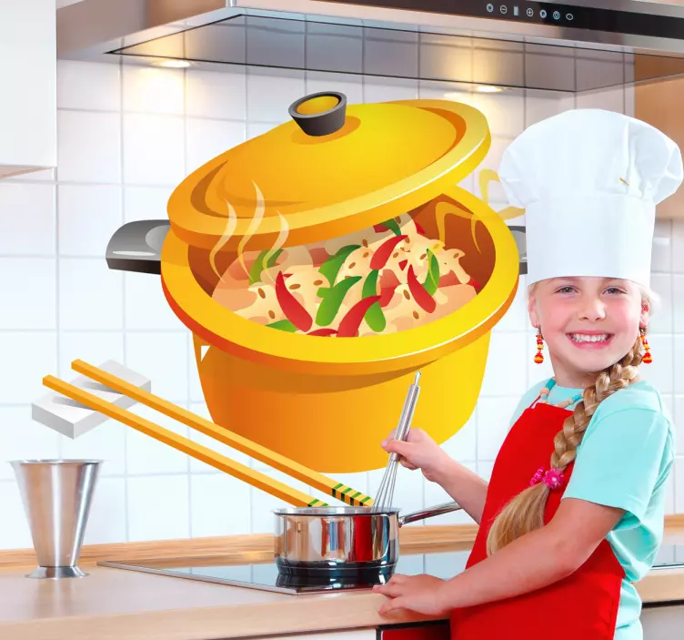 Sticker decorativo pasto orientale 2 - TenStickers