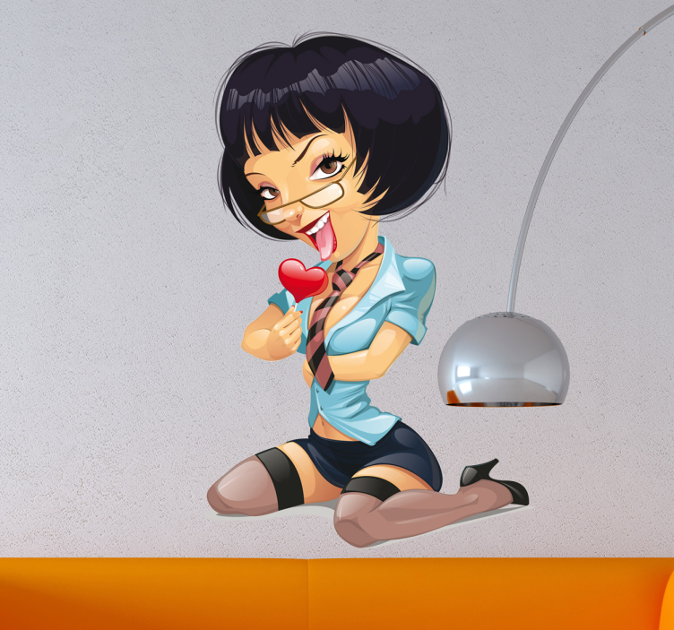 Sticker decorativo professoressa sexy - TenStickers