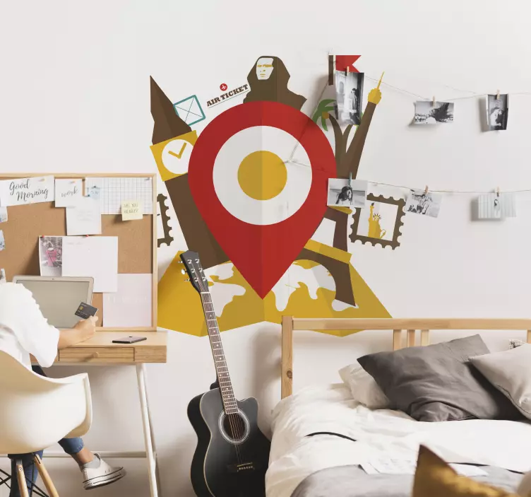 Sticker decorativo punto d'incontro - TenStickers