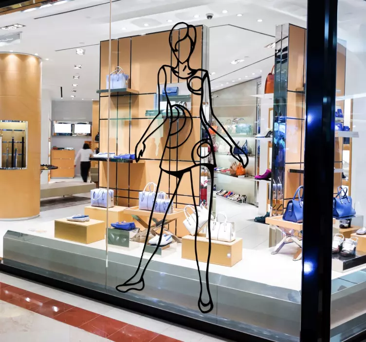 Sticker decorativo ragazza anna Sessanta - TenStickers