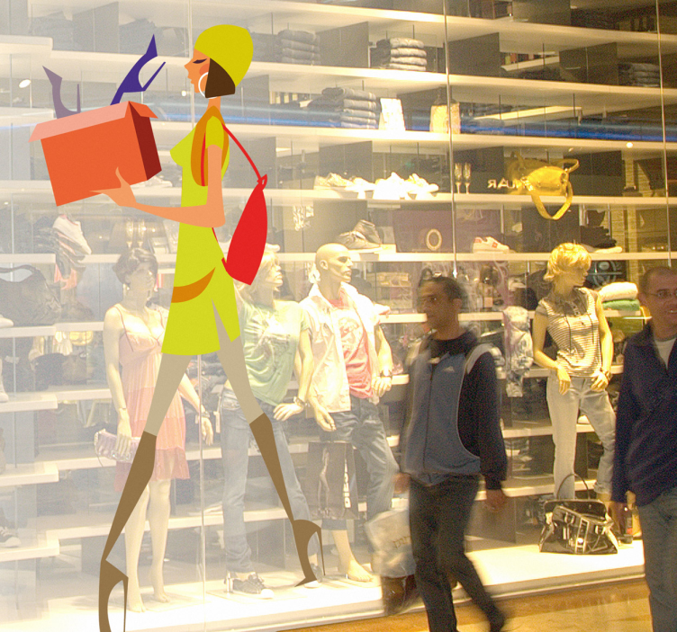 Sticker decorativo ragazza glamour 16 - TenStickers