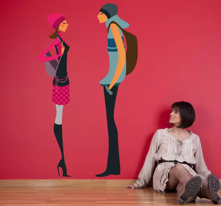 Sticker decorativo ragazza glamour 17 - TenStickers