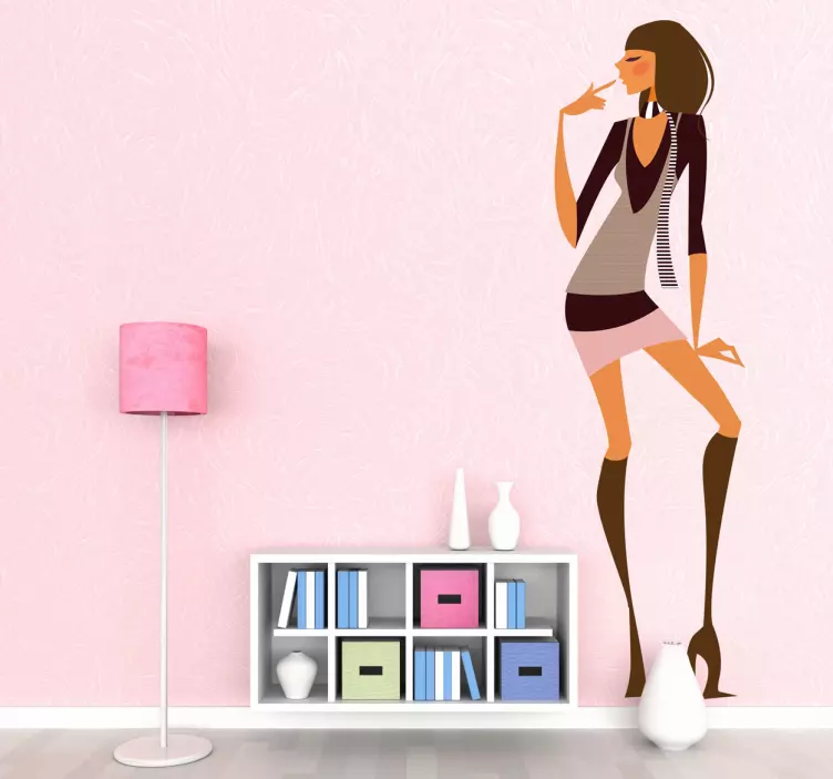 Sticker decorativo ragazza glamour 23 - TenStickers