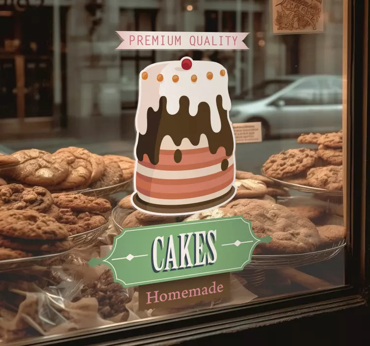 Sticker decorativo reclam torte - TenStickers