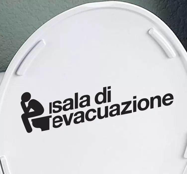 Sticker decorativo sala evacuazione - TenStickers