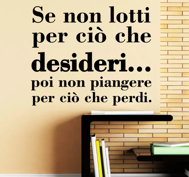 Sticker decorativo se non lotti - TenStickers