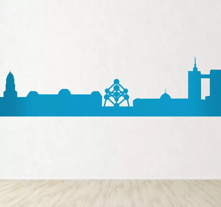 Sticker decorativo silhouette Brussels - TenStickers