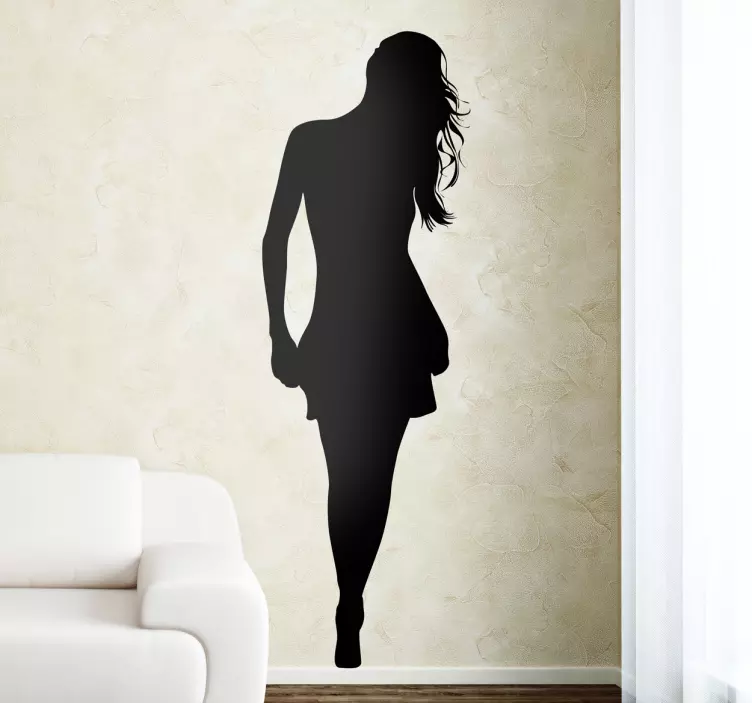 Sticker decorativo silhouette donna 40 - TenStickers