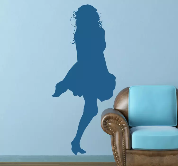 Sticker decorativo silhouette donna 60 - TenStickers
