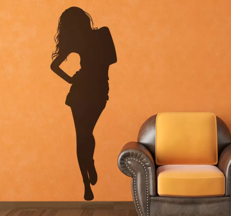 Sticker decorativo silhouette donna 90 - TenStickers
