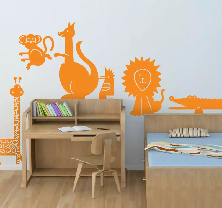 Sticker decorativo silhouette fauna - TenStickers