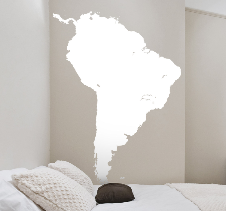 Sticker decorativo silhouette Sudamerica - TenStickers