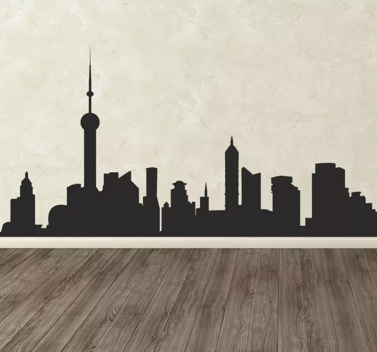 Sticker decorativo skyline - TenStickers