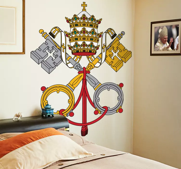Sticker decorativo stemma Vaticano - TenStickers