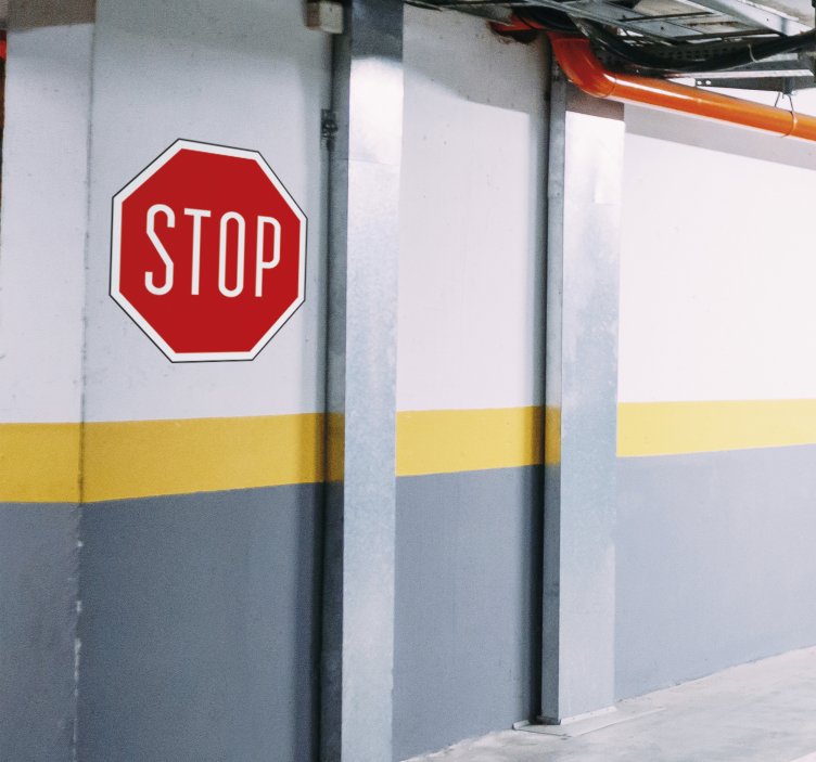 Sticker decorativo stop decorativo - TenStickers