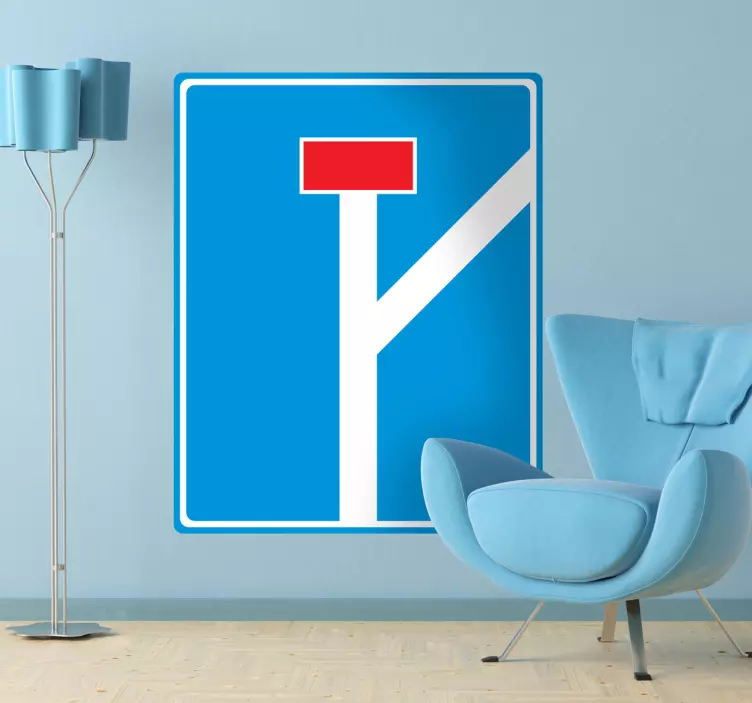 Sticker decorativo strada senza uscita - TenStickers