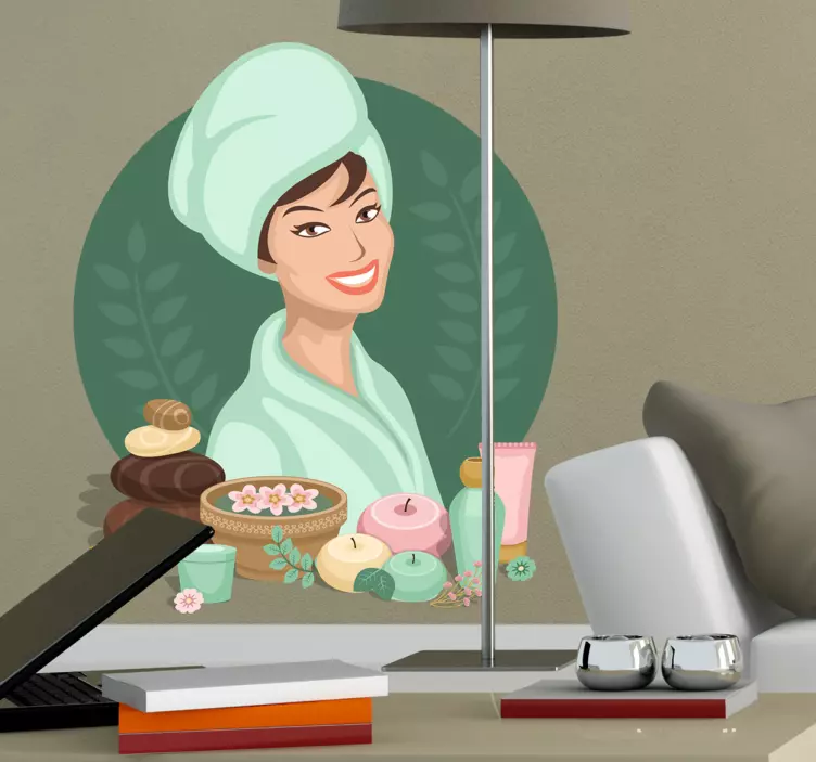 Sticker decorativo tema spa - TenStickers
