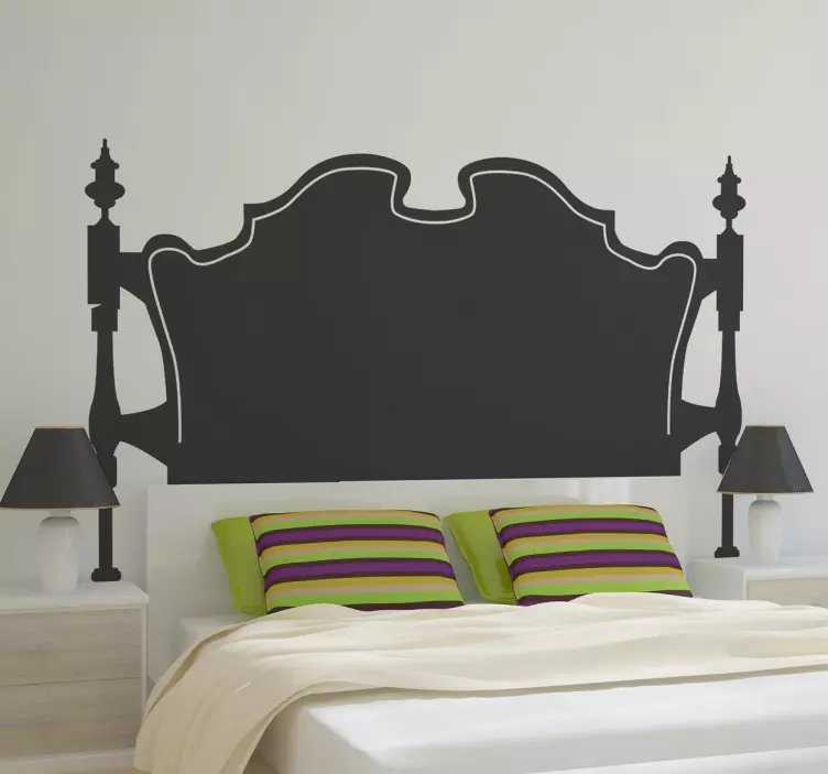 Sticker decorativo testiera letto classico - TenStickers