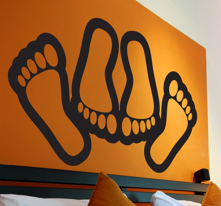 Sticker decorativo testiera making love - TenStickers